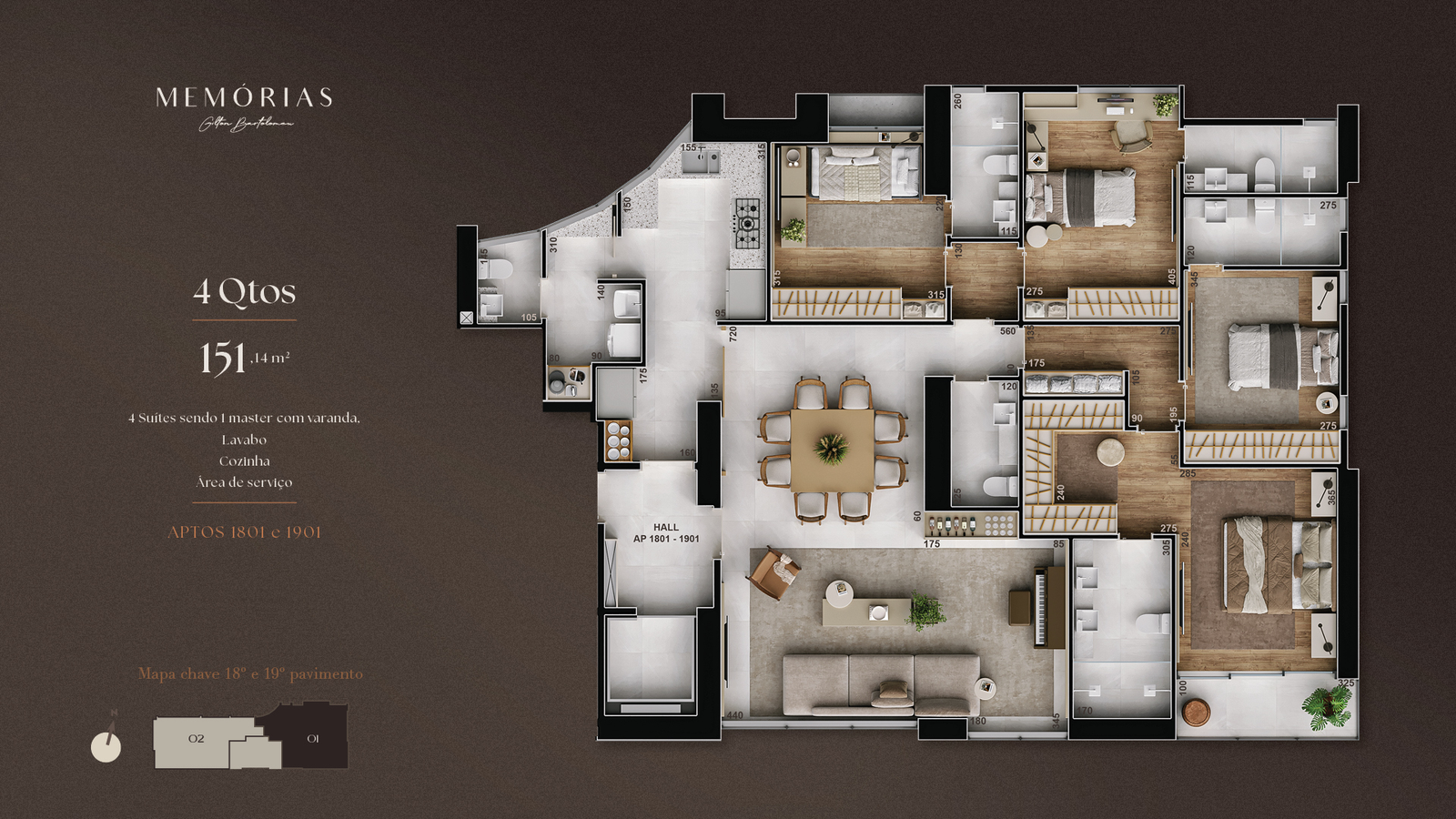 Memórias Gilton Bartolomeu Apartamento 4 Suítes em Lourdes BH_4-quartos-__151