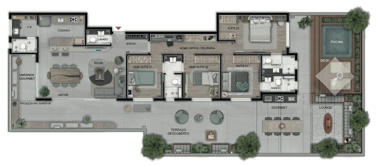 Reserva Gutierrez Apartamentos de 4 Quartos no Gutierrez BH - 201