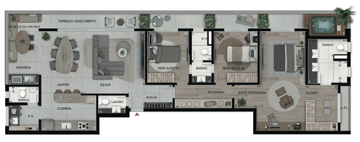 Reserva Gutierrez Apartamentos de 4 Quartos no Gutierrez BH - 702-variacao