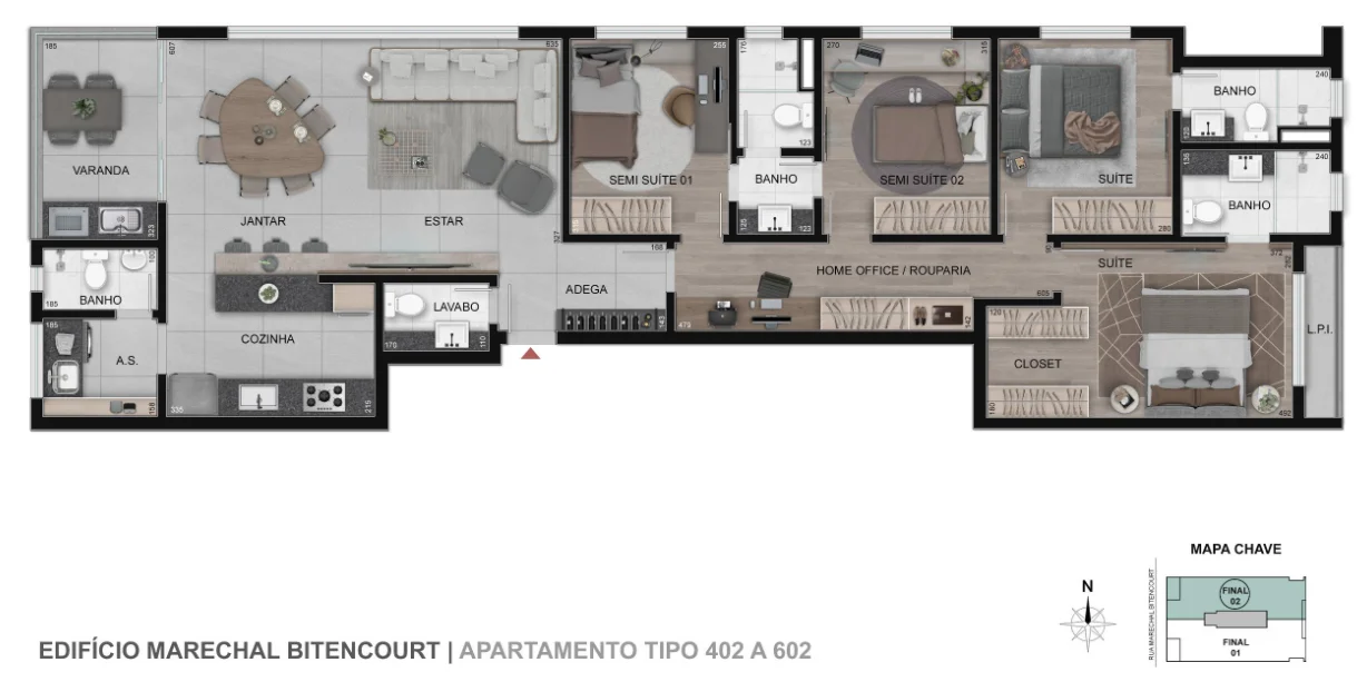 Reserva Gutierrez Apartamentos de 4 Quartos no Gutierrez BH tipo 1 - 1
