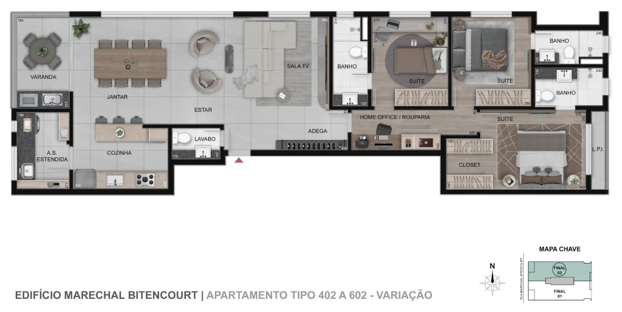 Reserva Gutierrez Apartamentos de 4 Quartos no Gutierrez BH - tipo 1 - 2