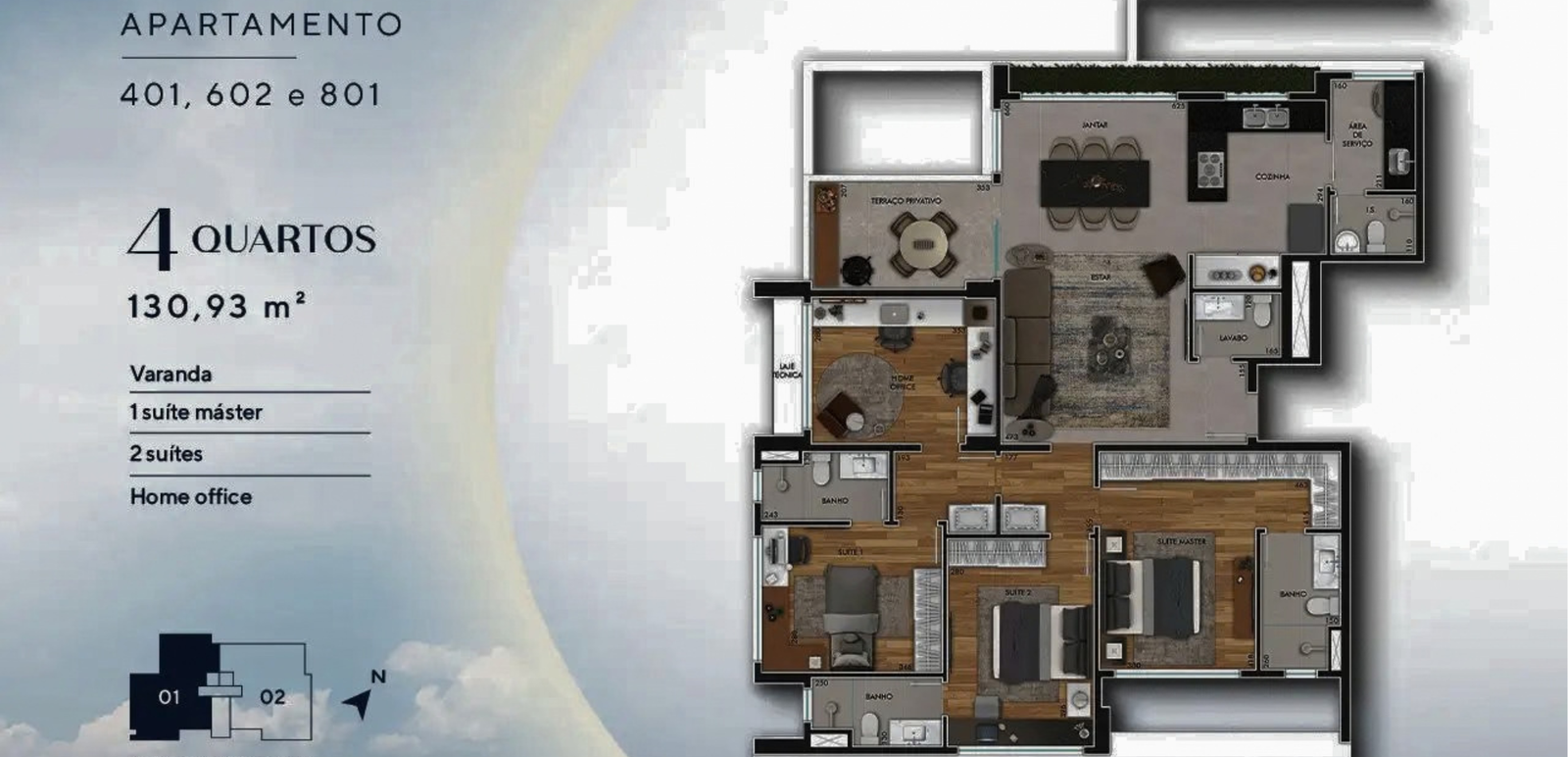 Vista São Bento Apartamentos de 3 e 4 Quartos no Santa Lúcia BH - 25