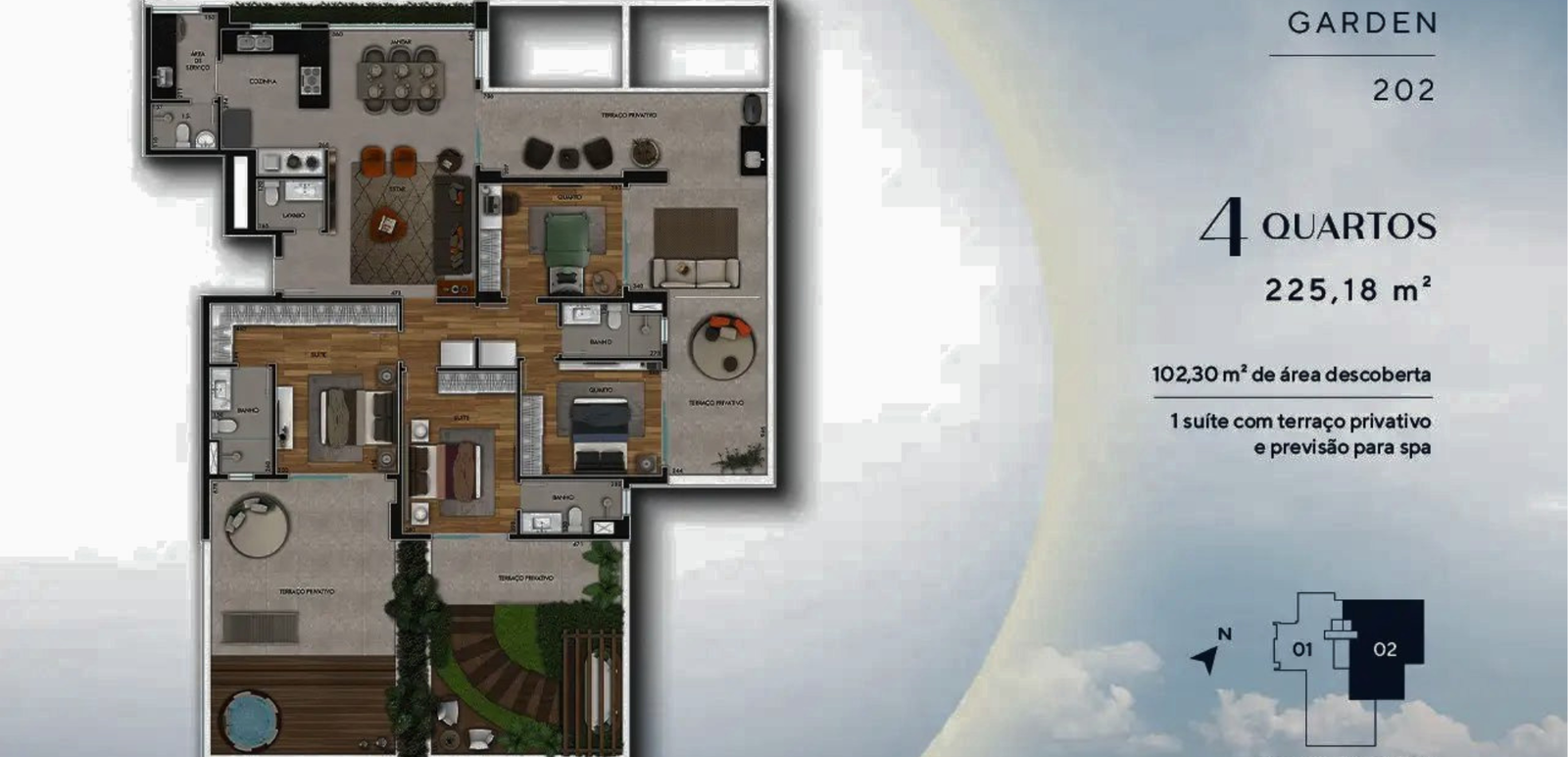 Vista São Bento Apartamentos de 3 e 4 Quartos no Santa Lúcia BH - 28