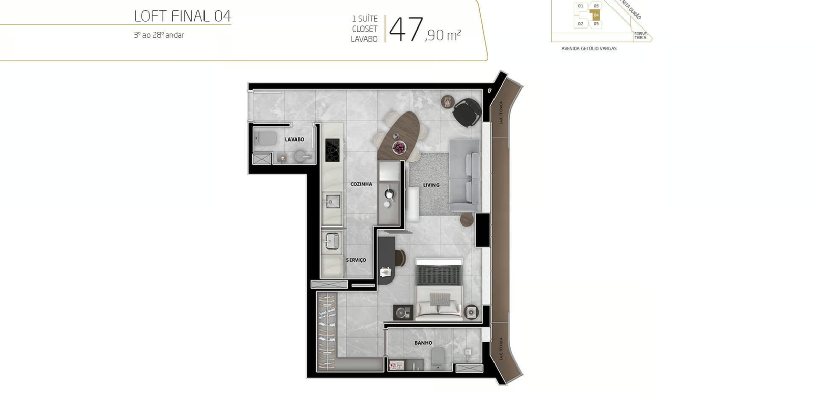 Apartamento 1 e 2 quartos Savassi by Pininfarina - Revenda Imóveis MG - 34