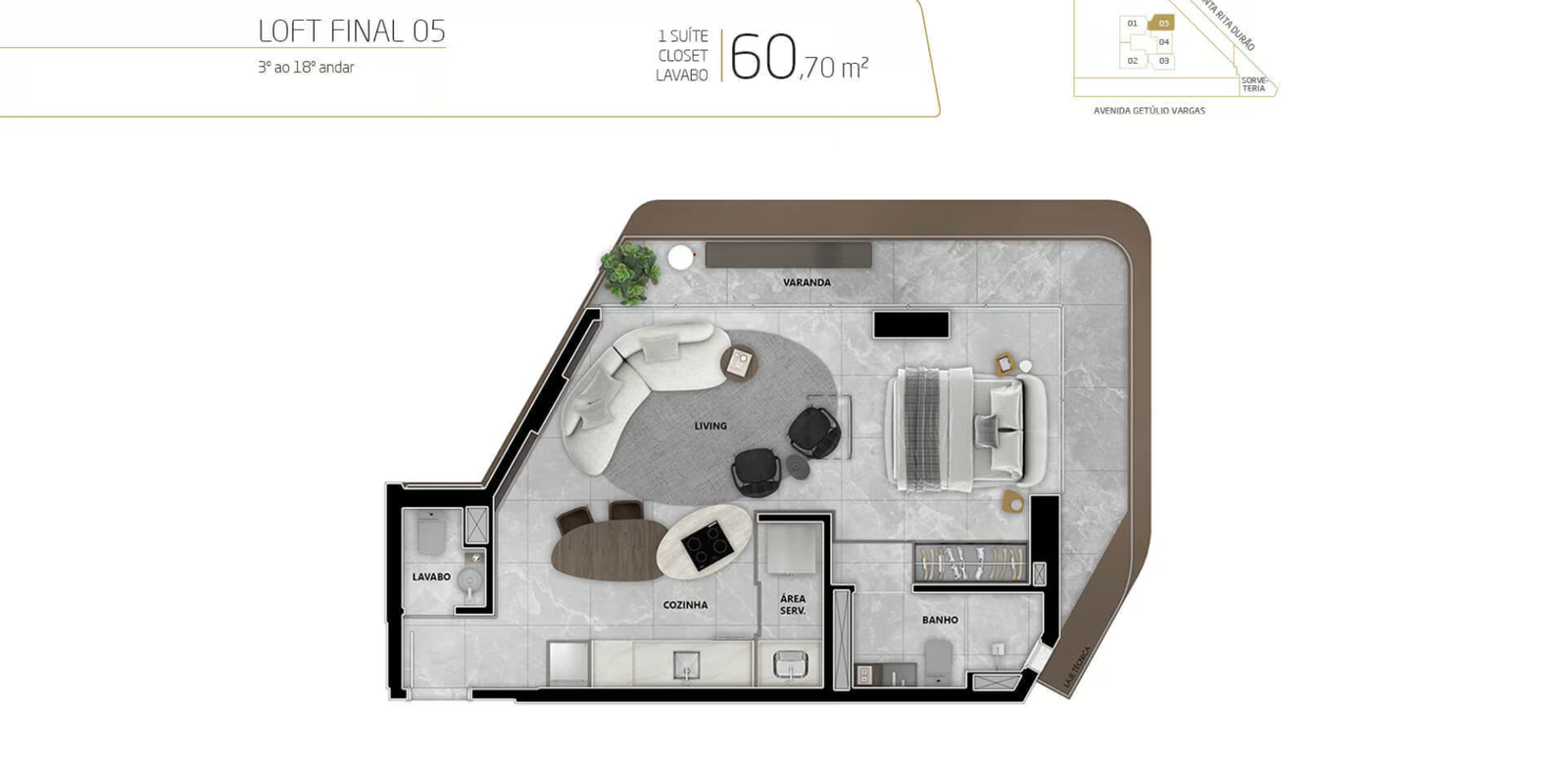 Apartamento 1 e 2 quartos Savassi by Pininfarina - Revenda Imóveis MG - 36
