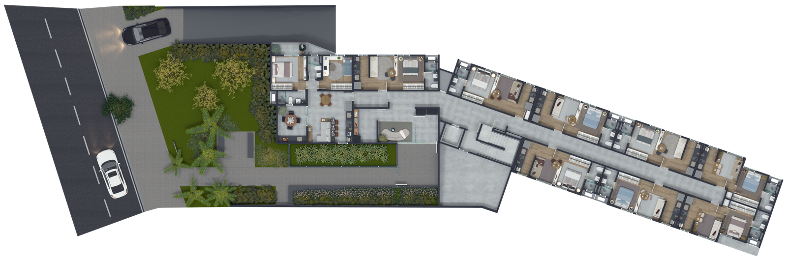 Apartamentos 2 quartos no Nova Suíça, BH Quasar Residence CAM02-TERREO_R01